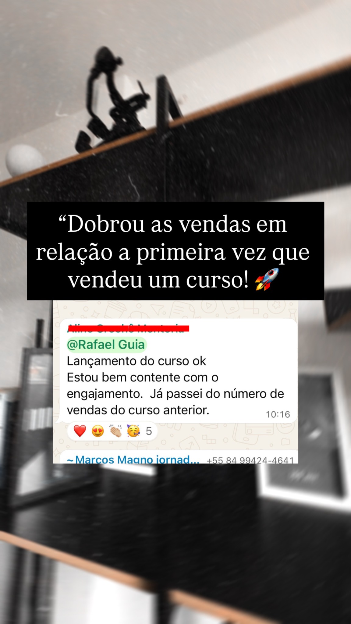 Aluno dobrou as vendas em relação ao primeiro curso